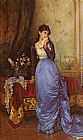 Auguste Toulmouche Wall Art - The Letter